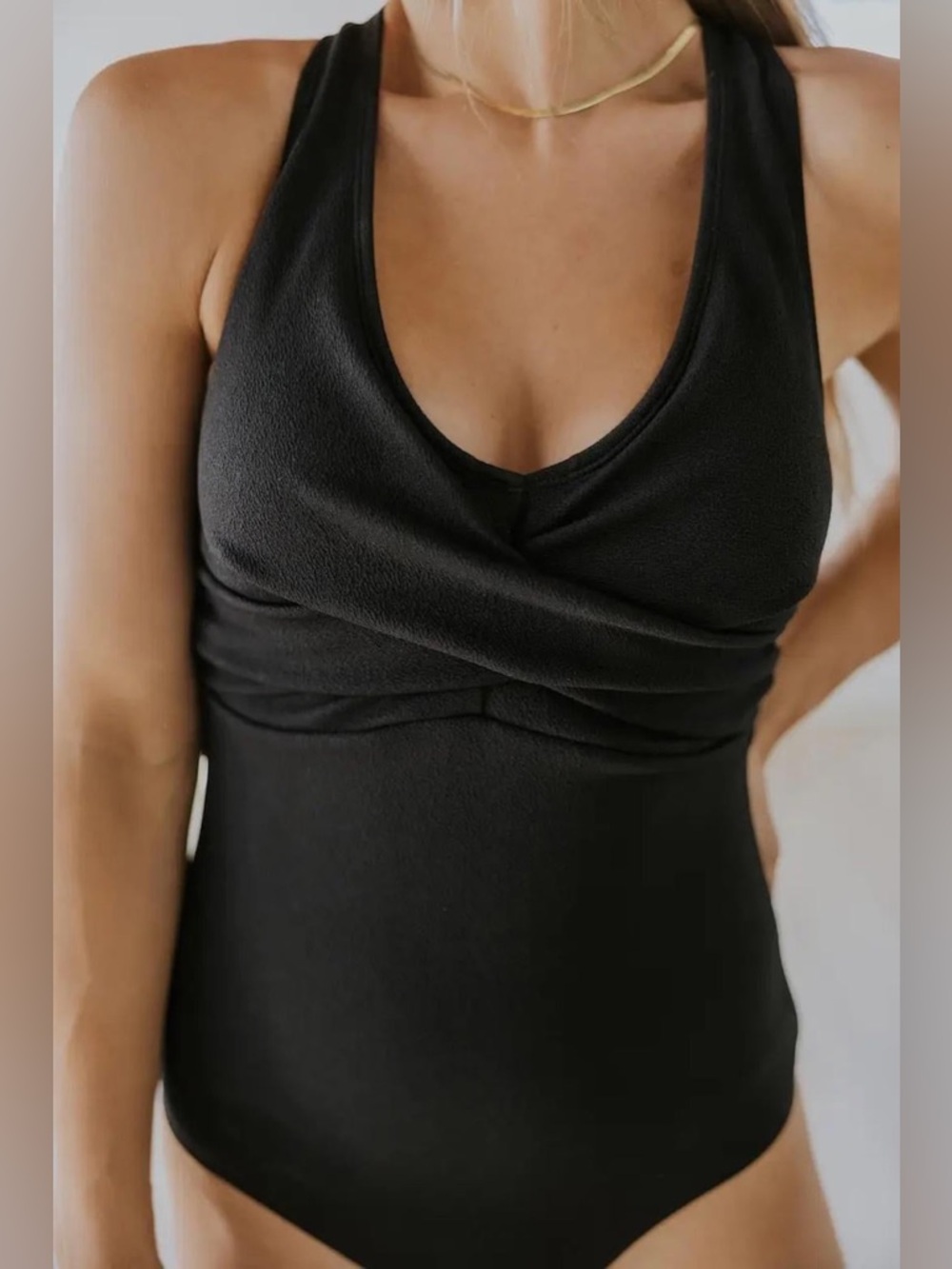 Roolee Twist-Front One-Piece contouring Swimsuit nwot - Picture 2 of 7